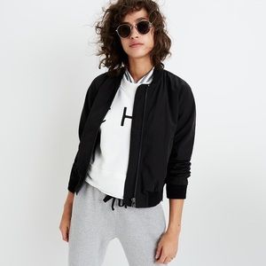 Madewell Side Zip Bomber Jacket size small